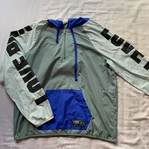 PINK VS blue windbreaker